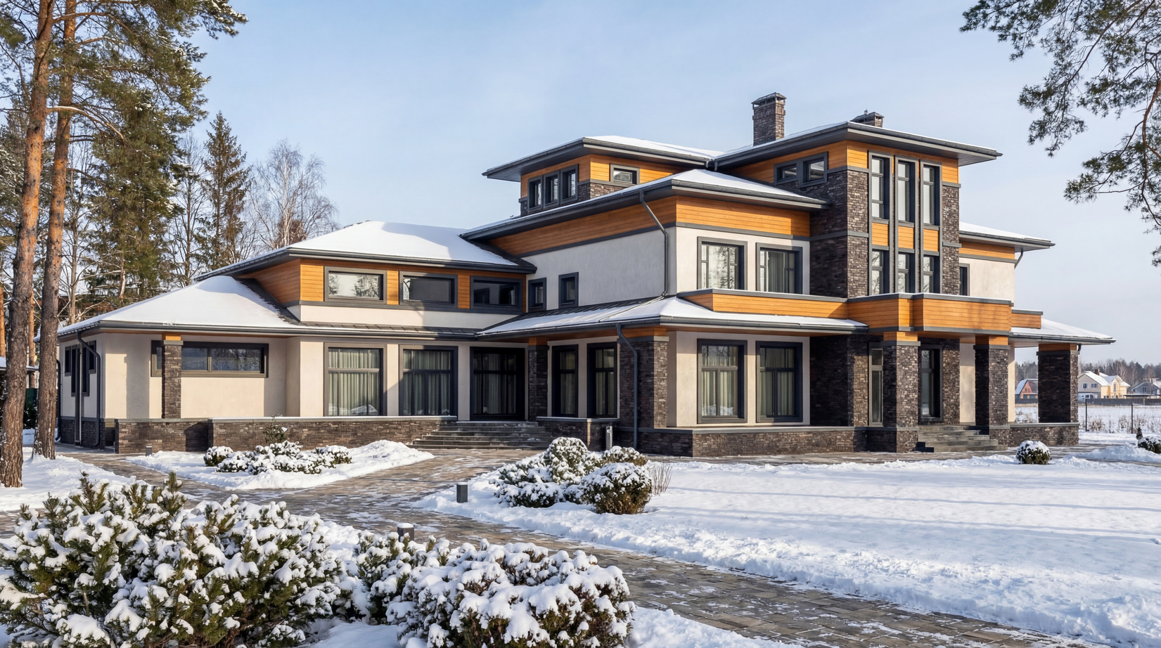 Дома в стиле Райт — фото 11